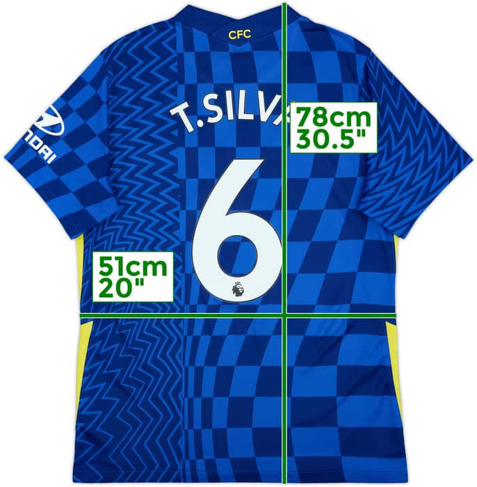 2021-22 Chelsea Home Shirt T.Silva #6 - 9/10 - (L)