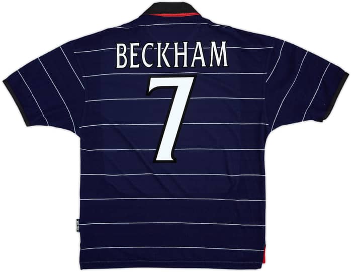1999-00 Manchester United Away Shirt Beckham #7 - 9/10 - (M)