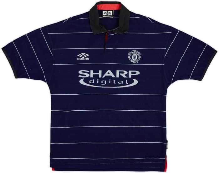 1999-00 Manchester United Away Shirt Beckham #7 - 9/10 - (M)