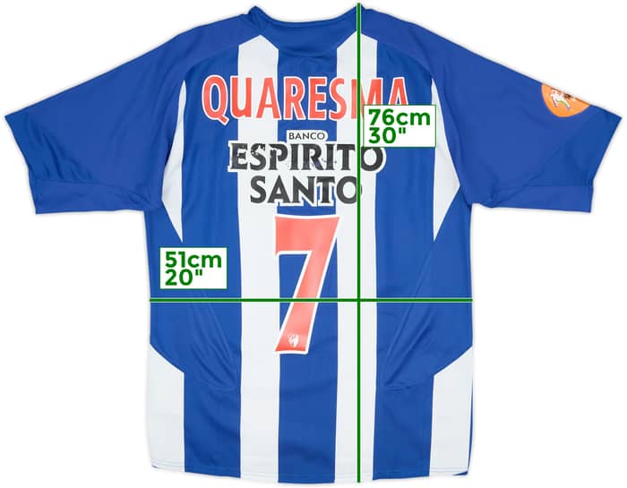 2005-06 Porto Home Shirt Quaresma #7 - 6/10 - (M)