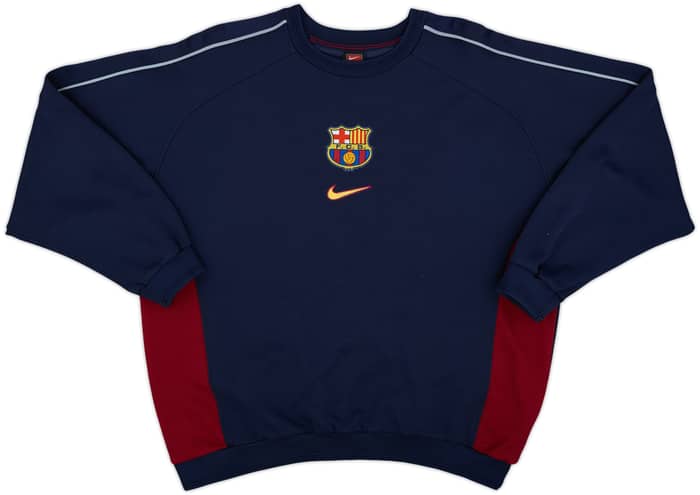 1999-00 Barcelona Nike Sweat Top - 8/10 - (L)