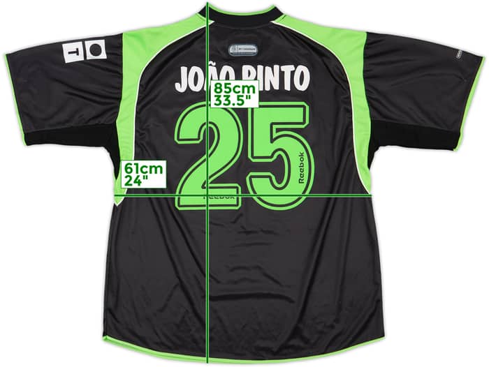 2001-02 Sporting CP Away Shirt Joao Pinto #25 - 9/10 - (L)