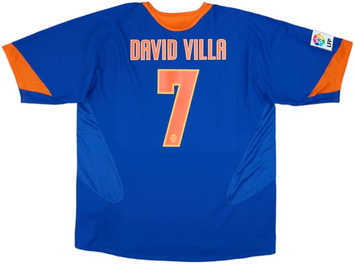 2005-06 Valencia Away Shirt David Villa #7 (XXL)