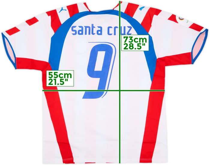 2006-07 Paraguay Home Shirt Santa Cruz #9 (L)