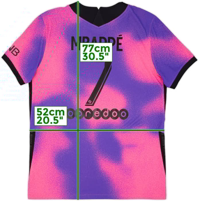 2020-21 Paris Saint-Germain Authentic Fourth Shirt Mbappe #7 - 10/10 - (L)