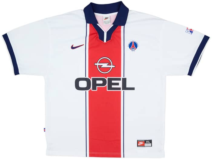 Camiseta de visitante del Paris Saint-Germain 1997-98 Rai #97 - 8/10 - (XL)