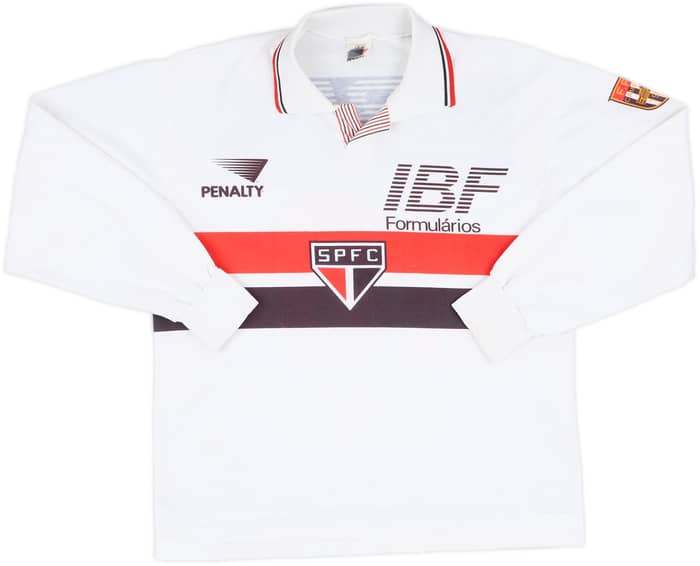 1992 Sao Paulo Home L/S Shirt - 8/10 - (M)