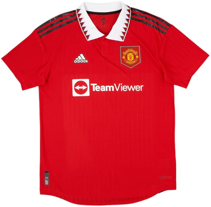 2022-23 Manchester United Player Issue Home Shirt Ronaldo #7 - 8/10 - (M/L)
