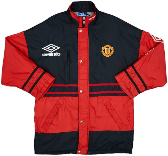 1994-95 Manchester United Umbro Padded Bench Coat - 9/10 - (L)