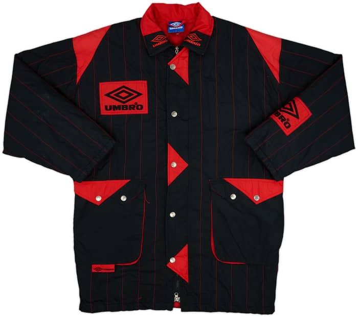 1992-93 Manchester United Umbro Padded Bench Coat - 9/10 - (L)