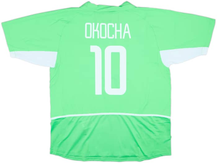 2002-04 Nigeria Home Shirt Okocha #10 - 8/10 - (XL)