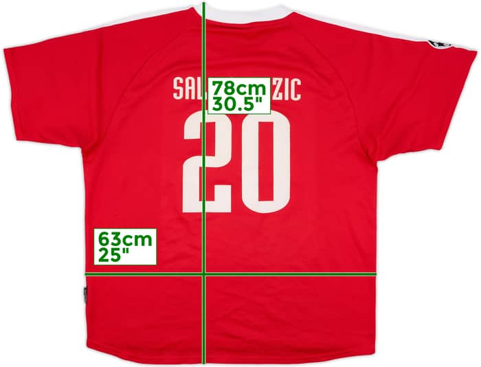 2000-01 Bayern Munich CL Home Shirt Salihamidzic #20 - 5/10 - (XXL)