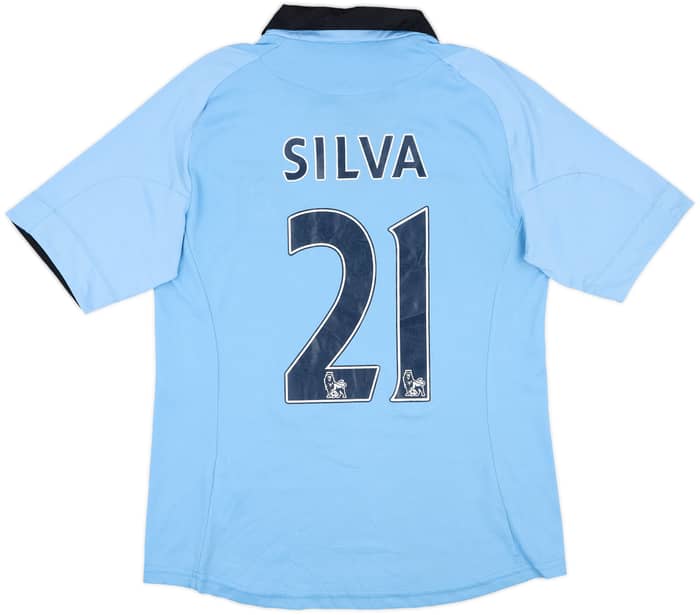 2012-13 Manchester City Home Shirt Silva #21 - 6/10 - (L)