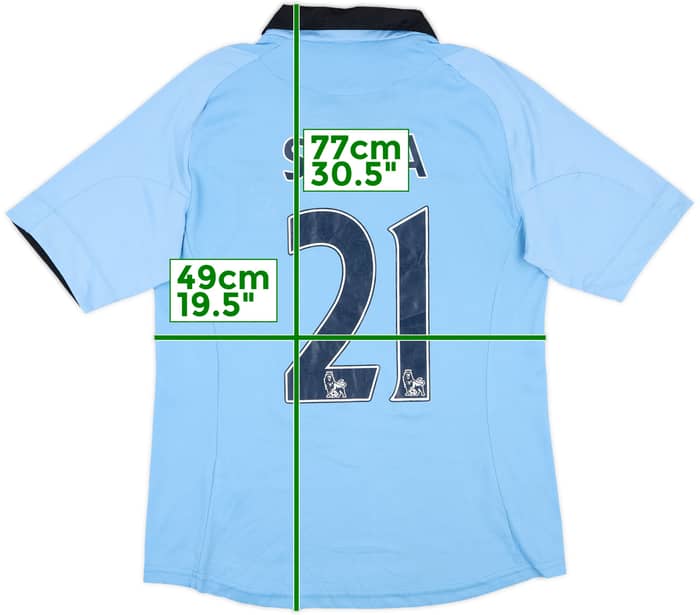 2012-13 Manchester City Home Shirt Silva #21 - 6/10 - (L)