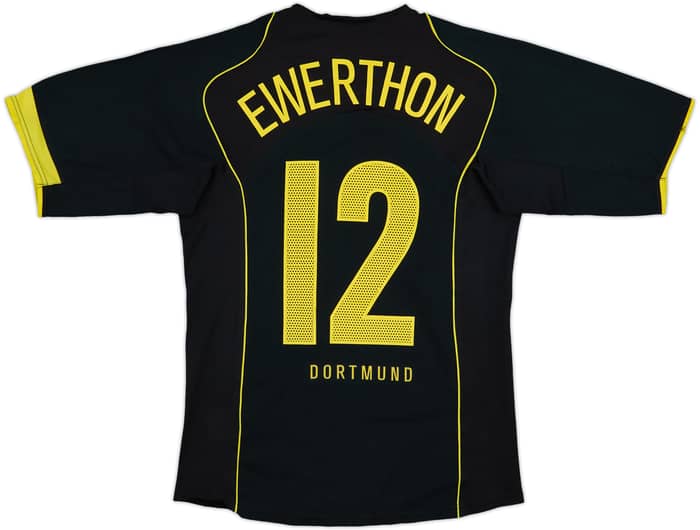 2004-05 Borussia Dortmund Away Shirt Ewerthon #12 - 7/10 - (XL.Boys)