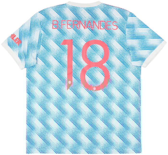 2021-22 Manchester United Away Shirt B.Fernandes #18 - 9/10 - (XL)