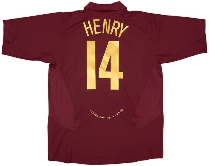 2005-06 Arsenal Home Shirt Henry #14 - 10/10 - (XL)