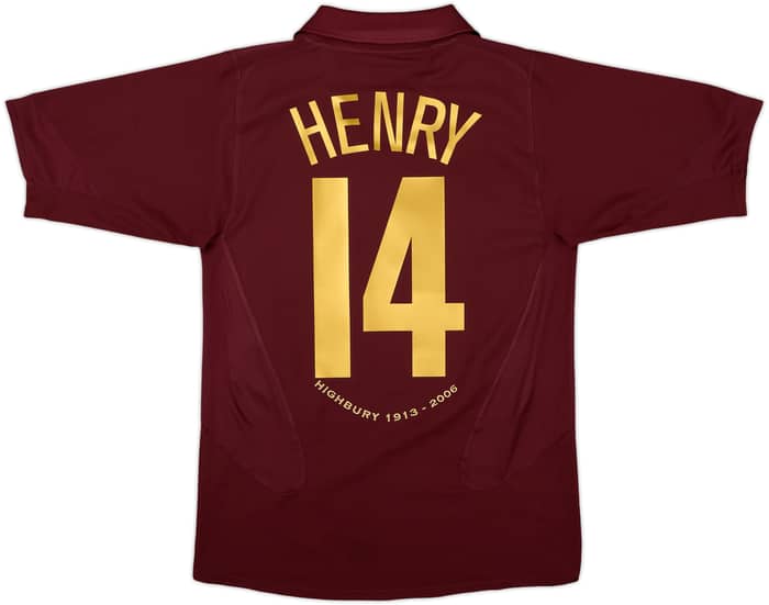 2005-06 Arsenal Camiseta Local Henry #14 - 7/10 - (S)
