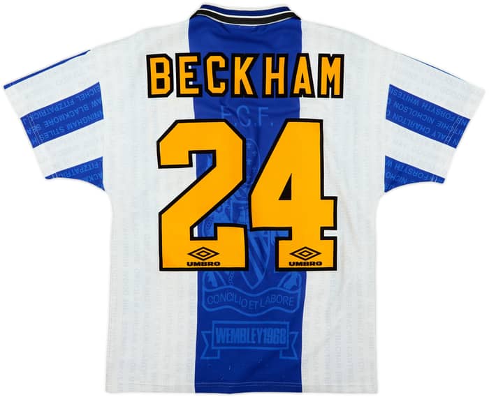 1994-96 Manchester United Tercera Camiseta Beckham #24 - 8/10 - (Y)
