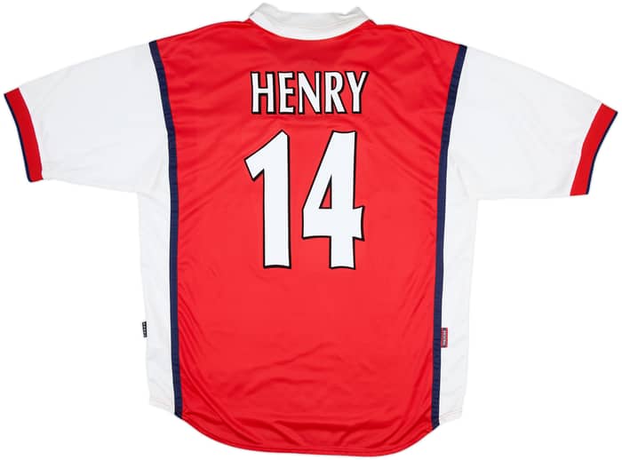 1999-00 Arsenal Home Shirt Henry #14 - 8/10 - (XL)