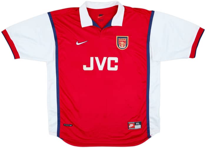 1998-99 Arsenal Home Shirt Bergkamp #10 - 8/10 - (XL)