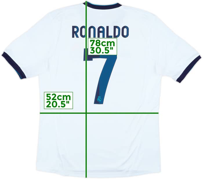 2012-13 Real Madrid Home Shirt Ronaldo #7 - 8/10 - (L)