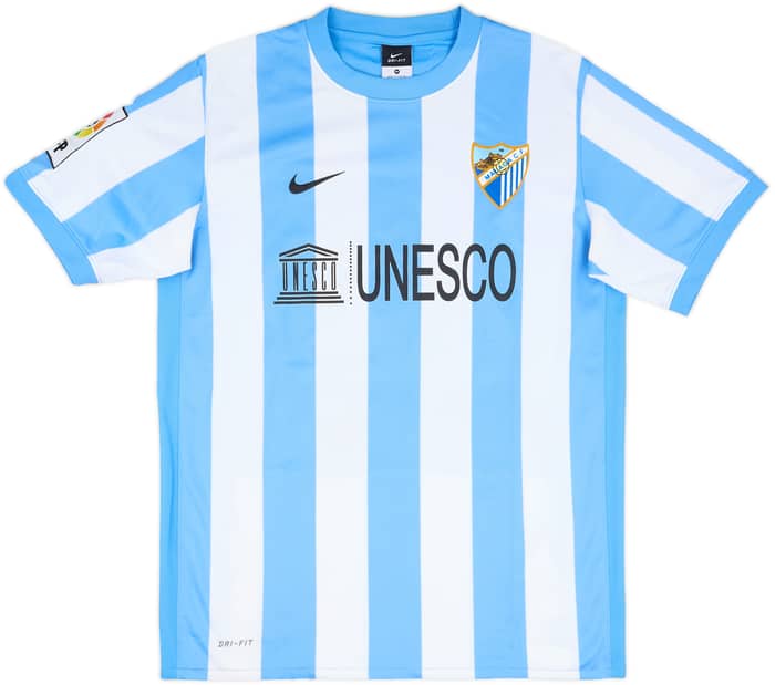 2011-12 Malaga Home Shirt J. Baptista #19 - 8/10 - (M)