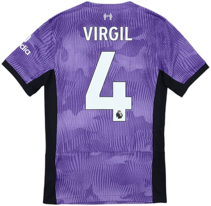2023-24 Liverpool Third Shirt Virgil #4 - 9/10 - (XS)