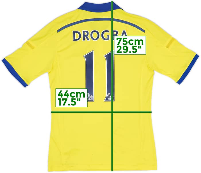 2014-15 Chelsea Away Shirt Drogba #11 (S)