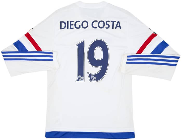 2015-16 Chelsea Away L/S Shirt Diego Costa #19 (S)