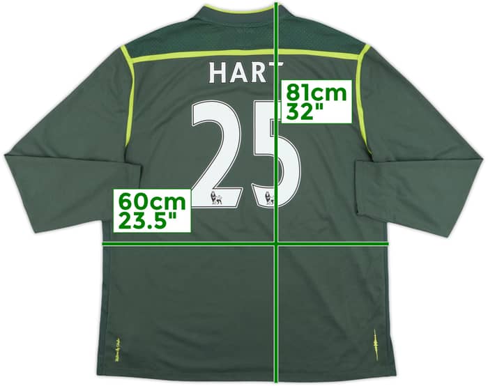 2011-12 Manchester City GK Shirt Hart #25 - 9/10 - (XXL)