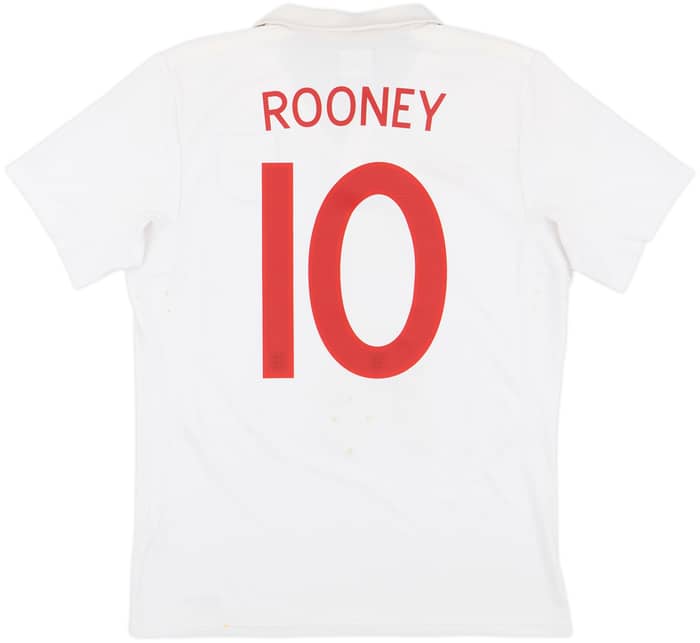 2009-10 England 'South Africa' Home Shirt Rooney #10 - 8/10 - (M)