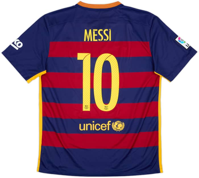 2015-16 Barcelona Home Shirt Messi #10 - 9/10 - (L)