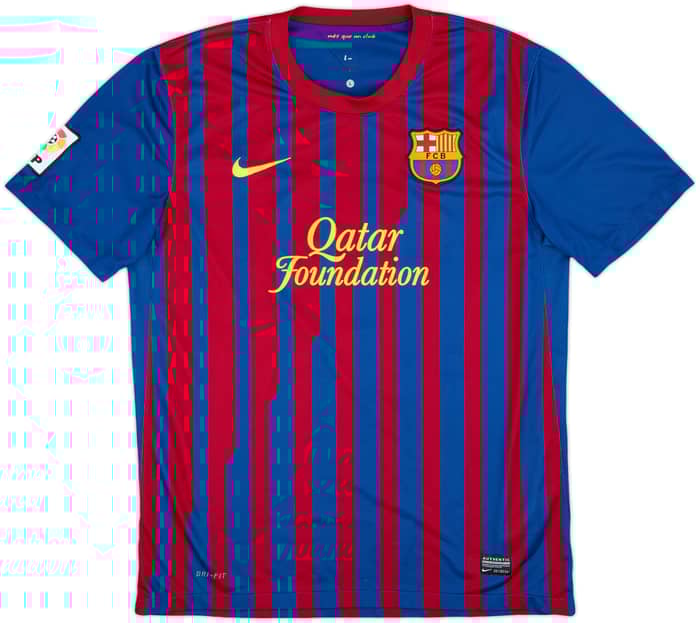 2011-12 Barcelona Home Shirt David Villa #7 - 8/10 - (L)