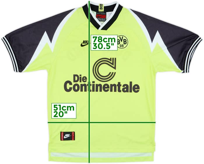 1995-96 Borussia Dortmund Home Shirt - 5/10 - (M)