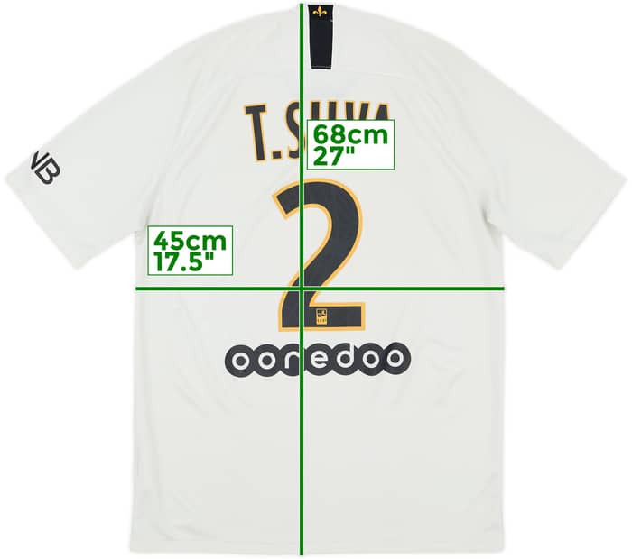 2018-19 Paris Saint-Germain Away Shirt T.Silva #2 - 7/10 - (M)