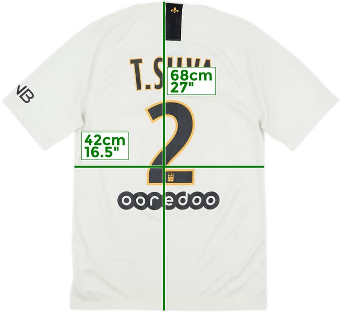 2018-19 Paris Saint-Germain Away Shirt T.Silva #2 - 8/10 - (S)