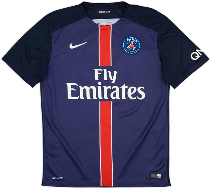 2015-16 Paris Saint-Germain Home Shirt Ibrahimovic #10 - 8/10 - (M)