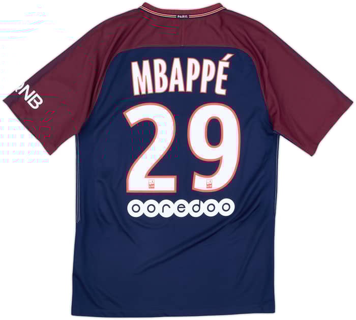 2017-18 Paris Saint-Germain Home Shirt Mbappe #29 - 8/10 - (S)