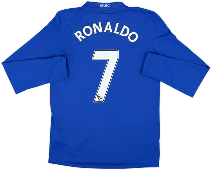 2008-09 Manchester United Third L/S Shirt Ronaldo #7 - 7/10 - (S)