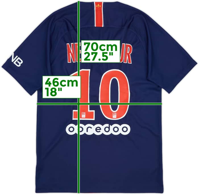 2018-19 Paris Saint-Germain Home Shirt Neymar Jr #10 - 5/10 - (S)