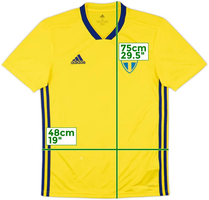 2018-20 Sweden Home Shirt - 9/10 - (S)