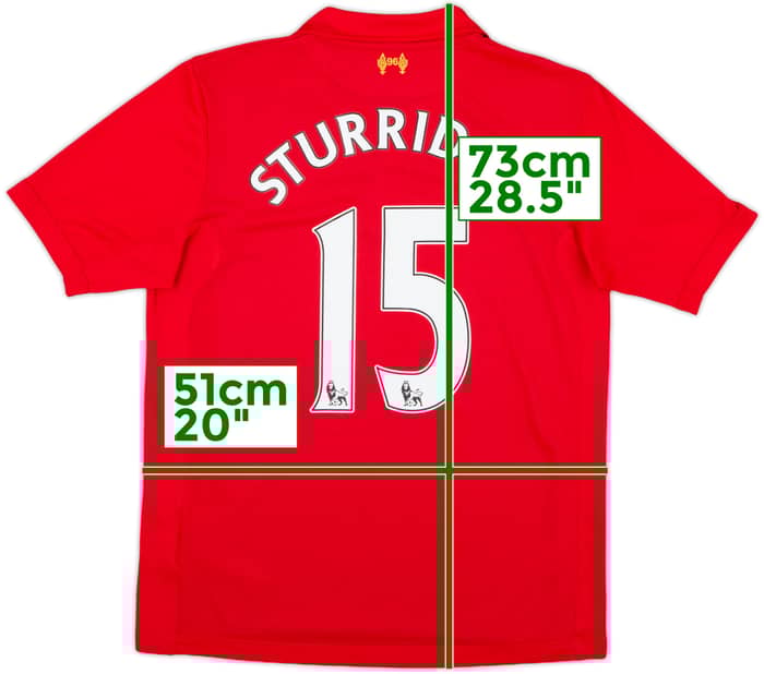 2012-13 Liverpool Home Shirt Sturridge #15 - 6/10 - (M)
