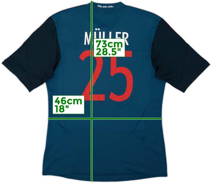 2013-14 Bayern Munich Third Shirt Muller #25 - 8/10 - (M)