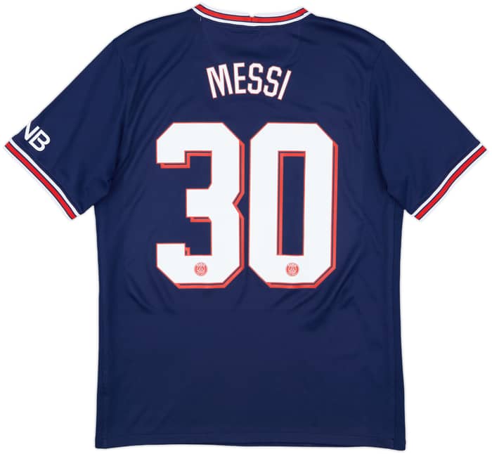 2021-22 Paris Saint-Germain Home Shirt Messi #30 - 10/10 - (M)