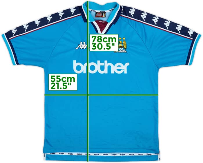 1997-99 Manchester City Home Shirt - 6/10 - (L)
