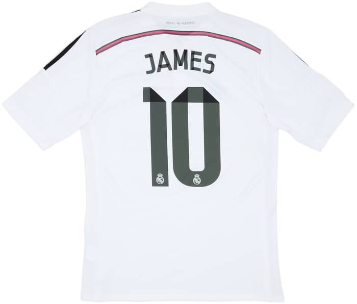 2014-15 Real Madrid Home Shirt James #10 - 8/10 - (M)
