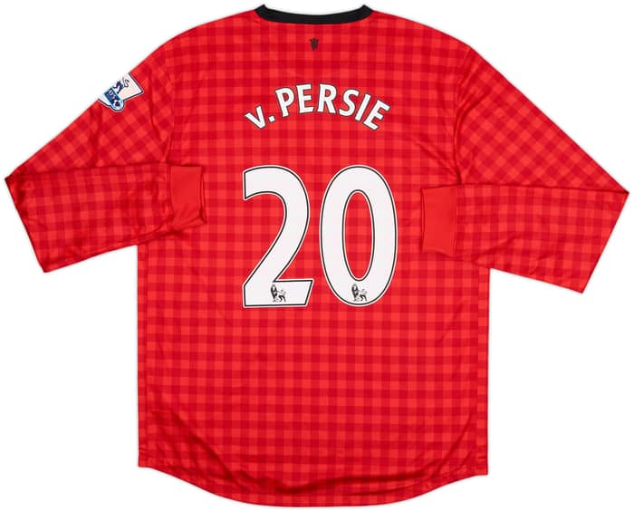 2012-13 Manchester United Home L/S Shirt v.Persie #20 - 7/10 - (L)