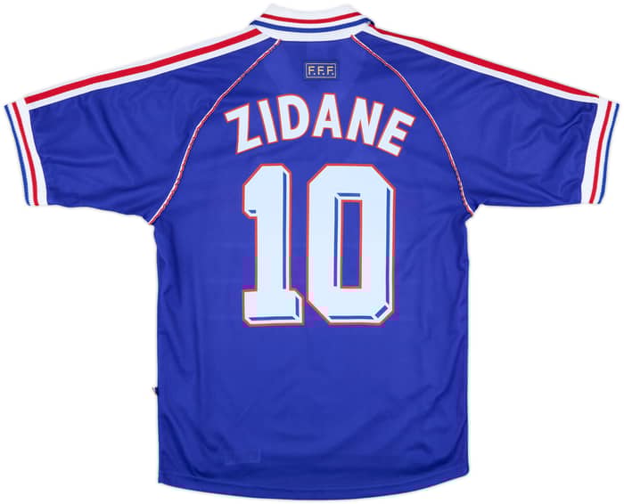 1998-00 France Home Shirt Zidane #10 - 10/10 - (S)