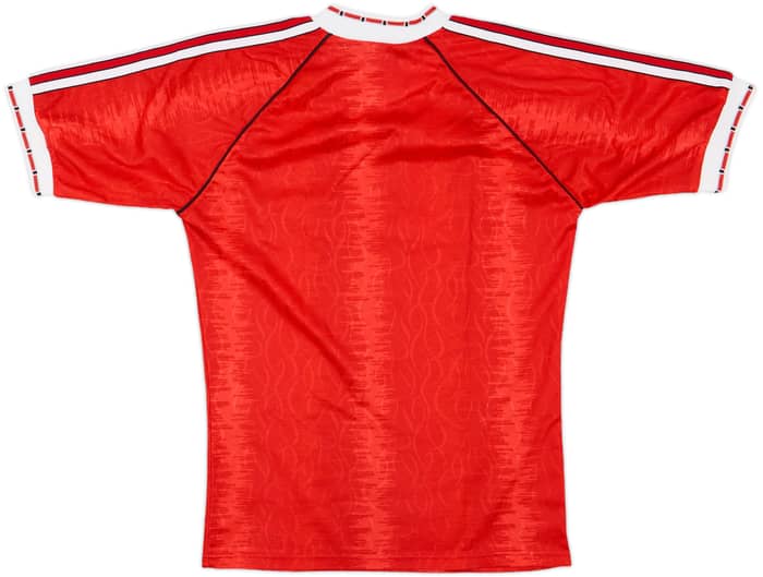 1990-92 Manchester United Home Shirt - 8/10 - (Y)
